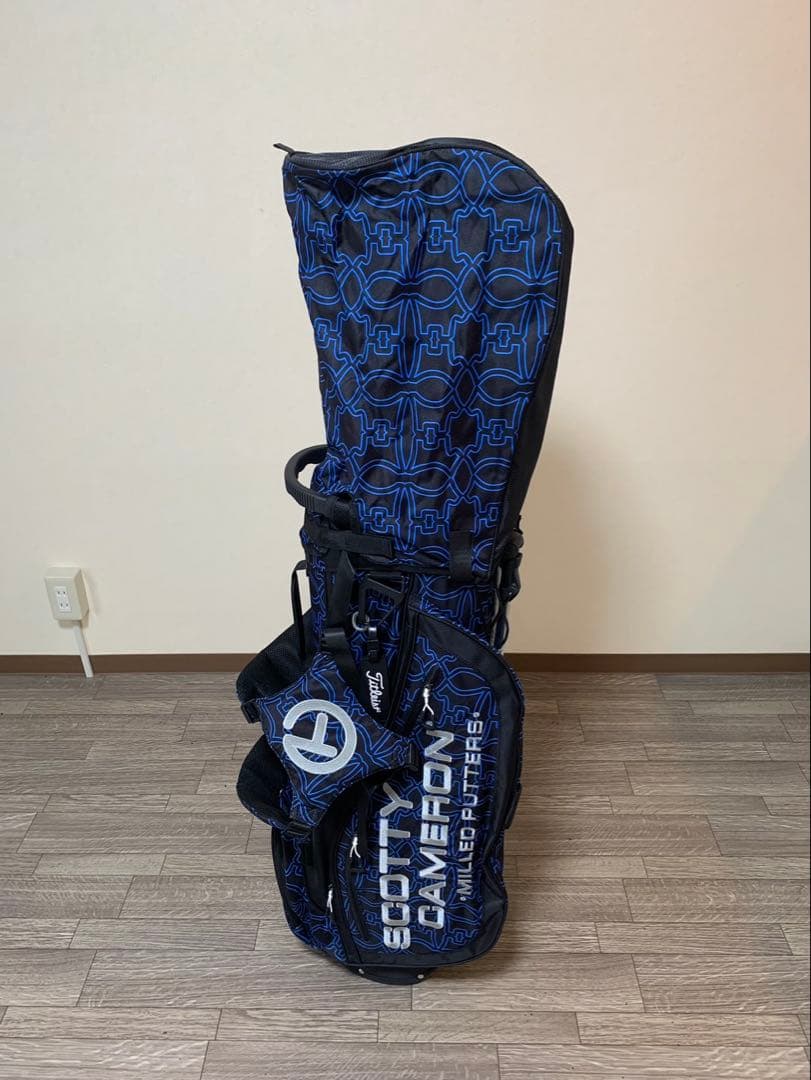 スタンド式キャディバック　ブルーラメライン！ご購入の方にパターカバープレゼント付