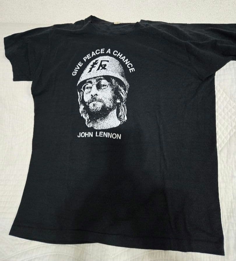 ジョンレノン GIVE PEACE A CHANCE 　80s vintage