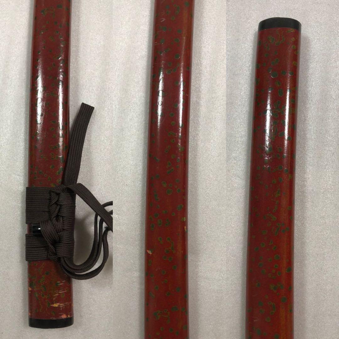 美品 模造刀　打刀　朱鞘　鞘付き長さ約105cm 26A14