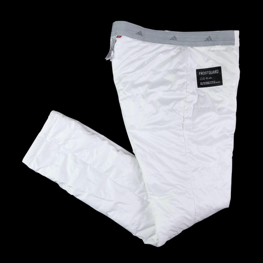 【92】秋冬 定価27,500円 アディダス ゴルフ 中綿 テーパードパンツ 白