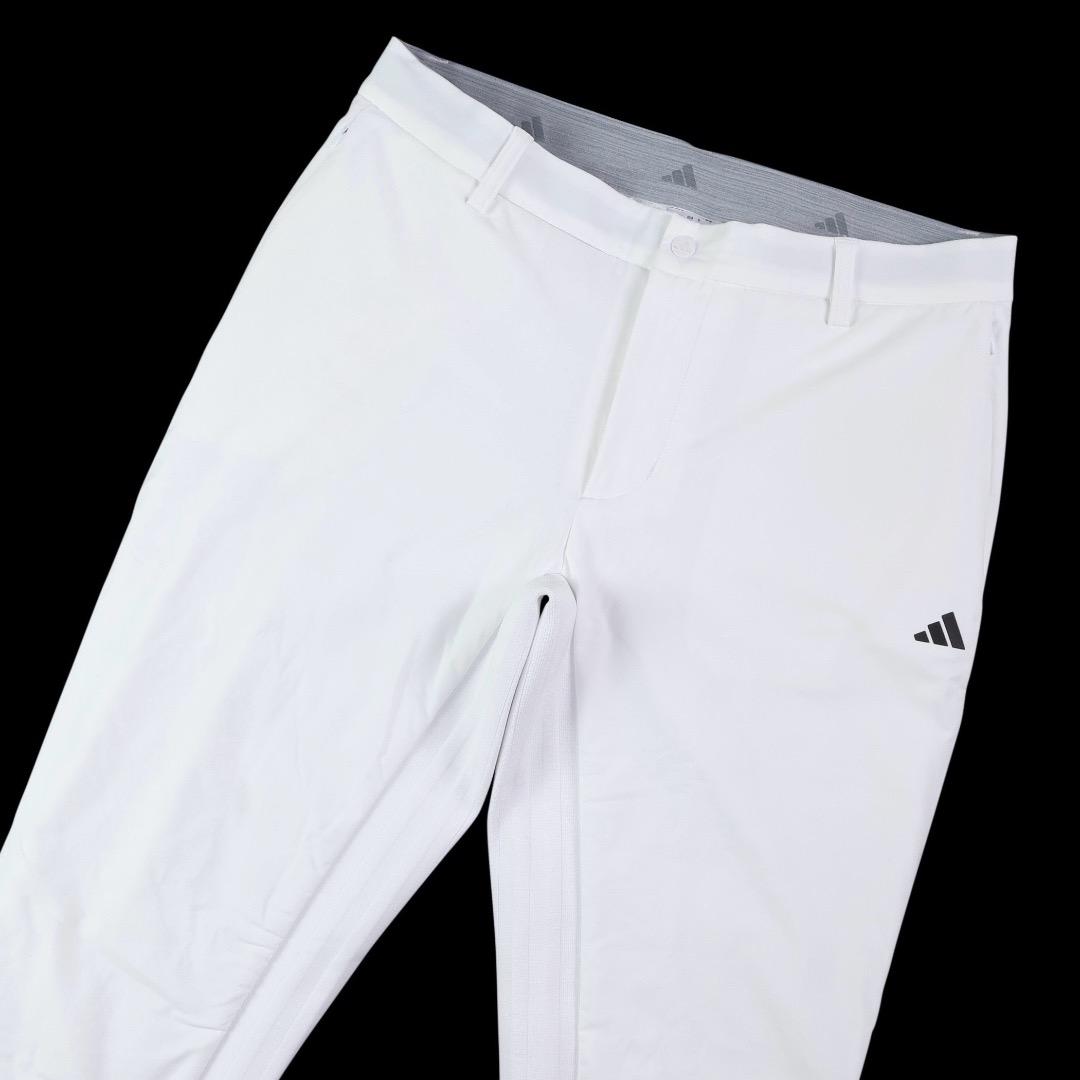 【92】秋冬 定価27,500円 アディダス ゴルフ 中綿 テーパードパンツ 白