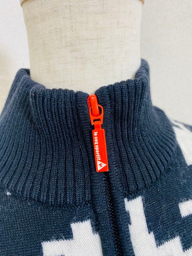 7765. le coq sportif GOLF ニット ジップ セットアップ