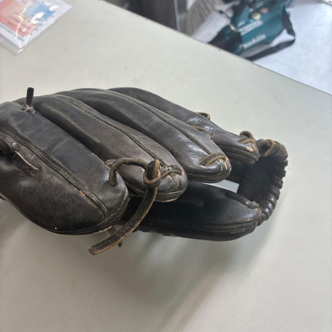 限界です！黒い硬式グローブ　ミズノプロ 左
