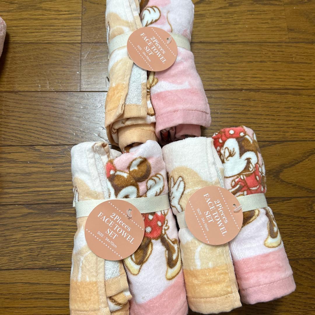 【12点　24枚セット】【まとめ売り】　ディズニーストア　フェイスタオル