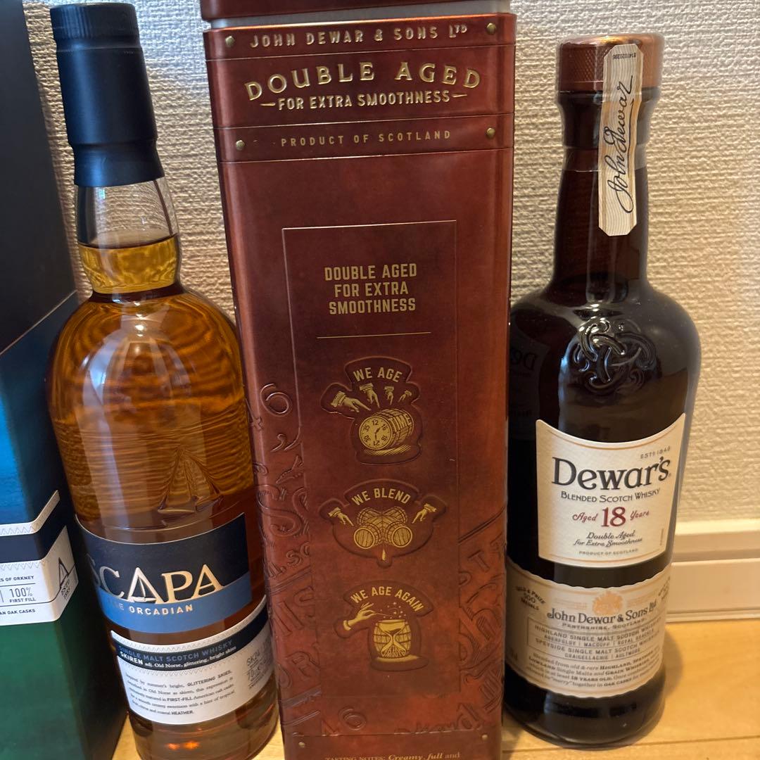 レ*ラ様 Scapa & Dewar's 18年スコッチウイスキーセット