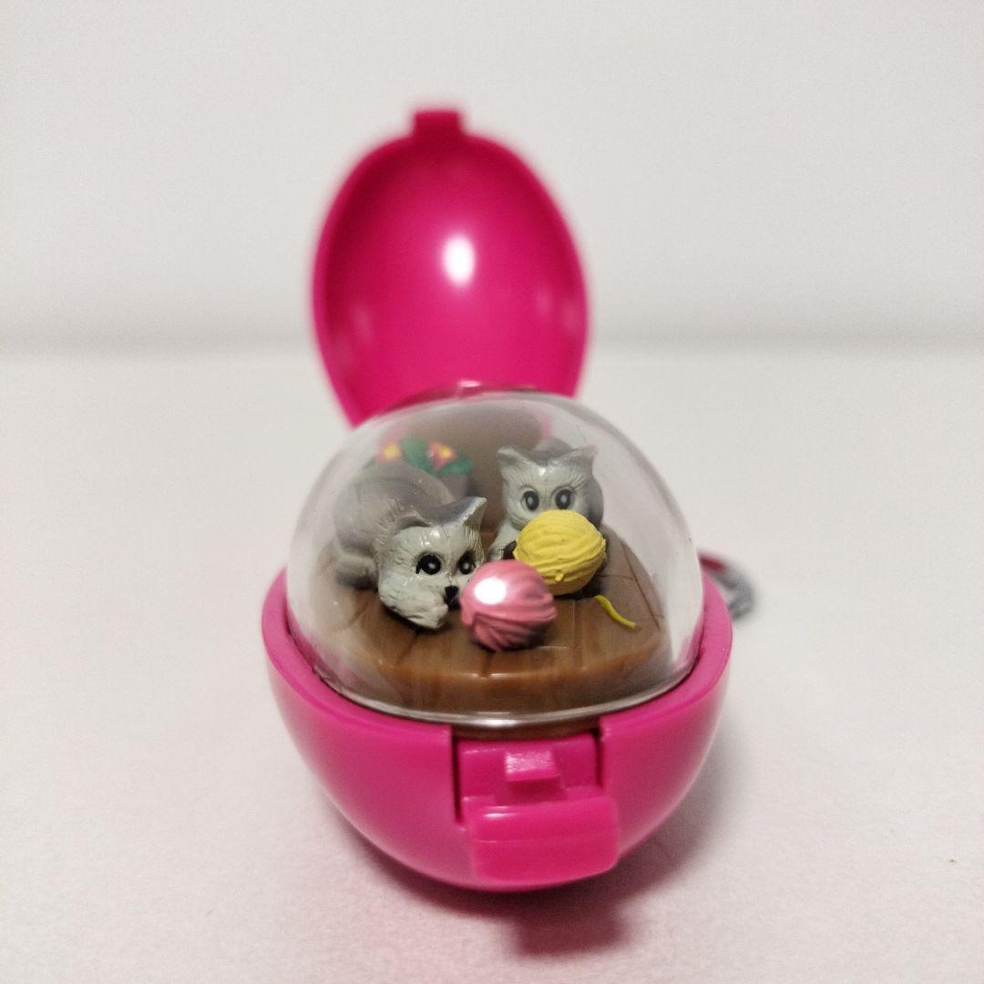 ねこ　キーホルダー　ゼンマイ　レトロ　ポケットクリッター　タカラ