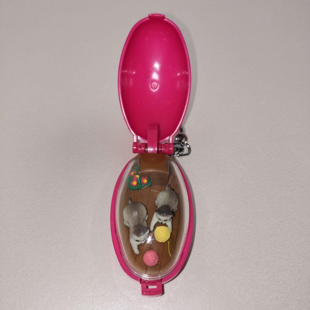 ねこ　キーホルダー　ゼンマイ　レトロ　ポケットクリッター　タカラ