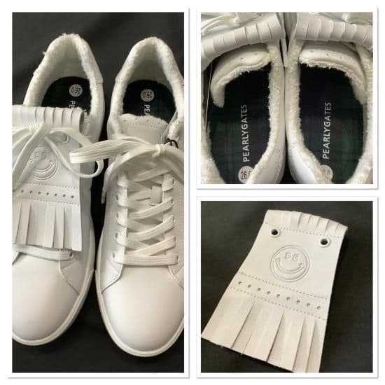 パーリーゲイツ　キルトタンローカット ゴルフシューズ　牛革レザー