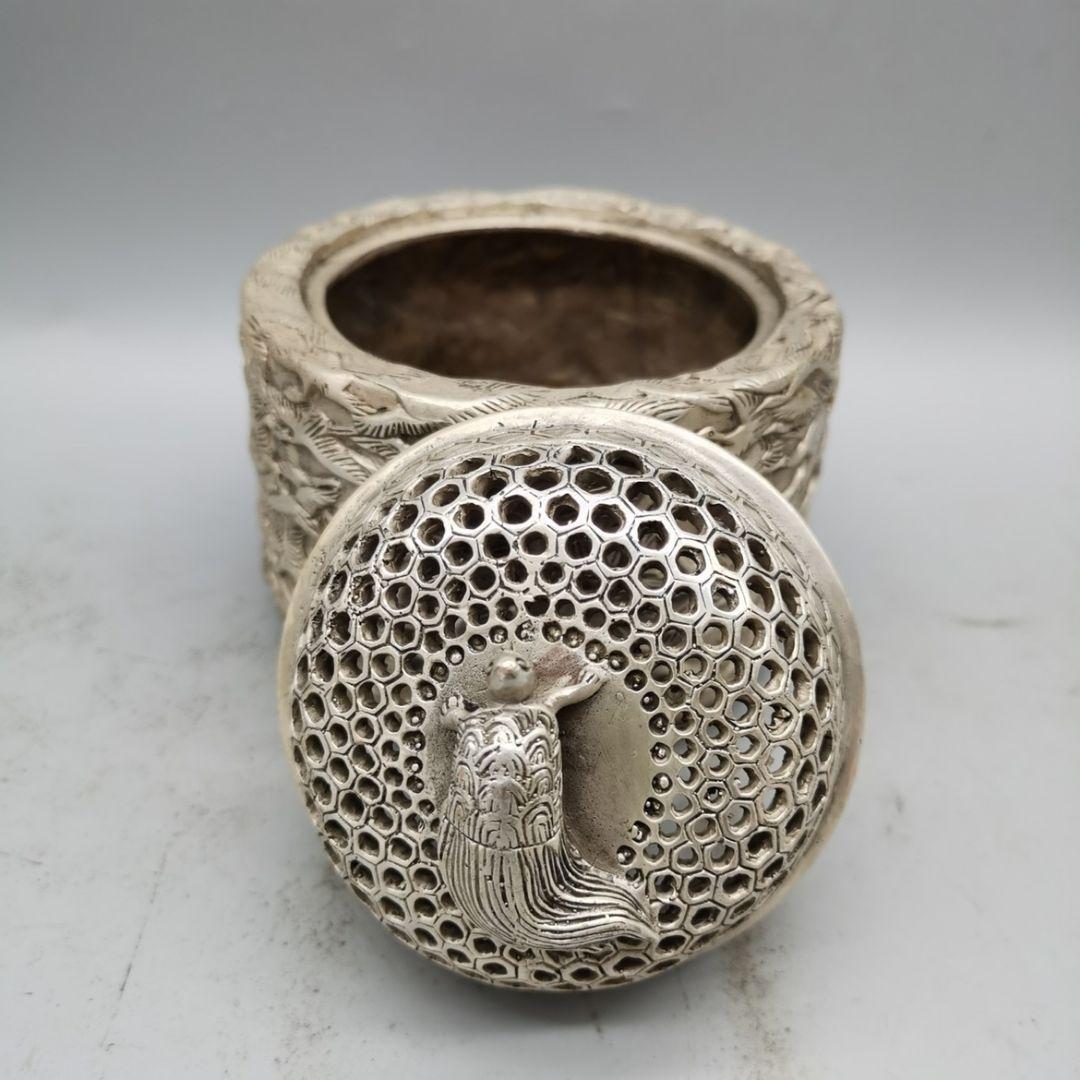 銅器 千鶴香炉 茶道具 香道具 蓋置 工芸品 美術品 置物