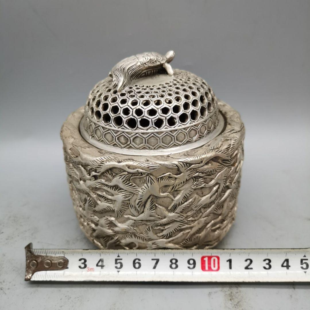 銅器 千鶴香炉 茶道具 香道具 蓋置 工芸品 美術品 置物