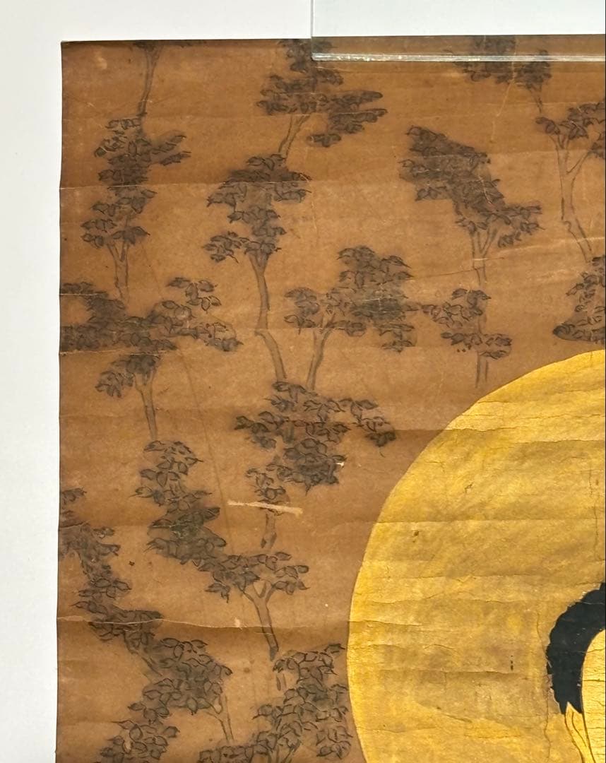 「阿弥陀如来像」阿弥陀仏 彩色木版画 1枚|仏画 仏教美術 江戸時代 木版刷り