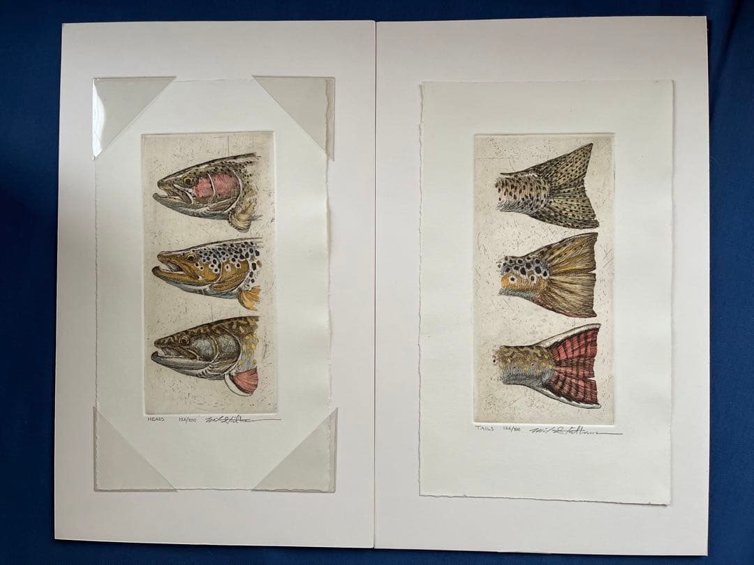 Mike Stidham 版画 HEADS & TAILS ２枚セット