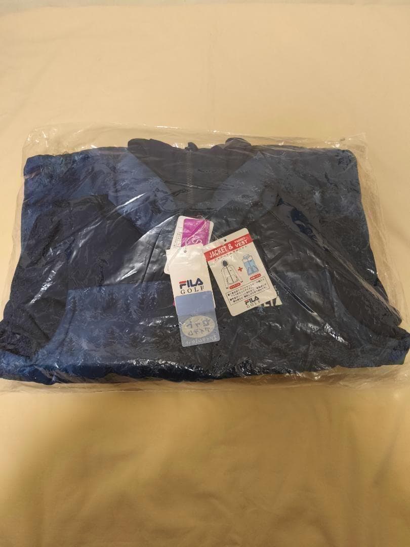 未使用 FILA GOLF LLサイズ レディース 中綿ベスト＋ブルゾン 紺LL