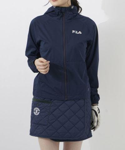 未使用 FILA GOLF LLサイズ レディース 中綿ベスト＋ブルゾン 紺LL