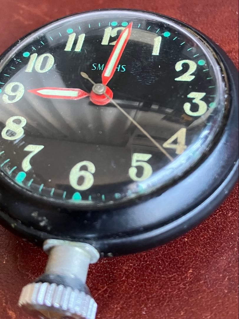 スミス 1970s モーターウォッチ アンティーク 不動 旧車ダッシュボードに！