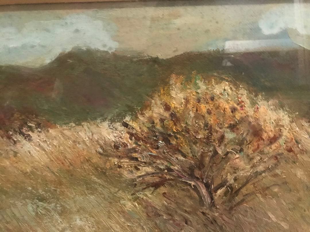 木島務 1989年 絵画 油絵 野原