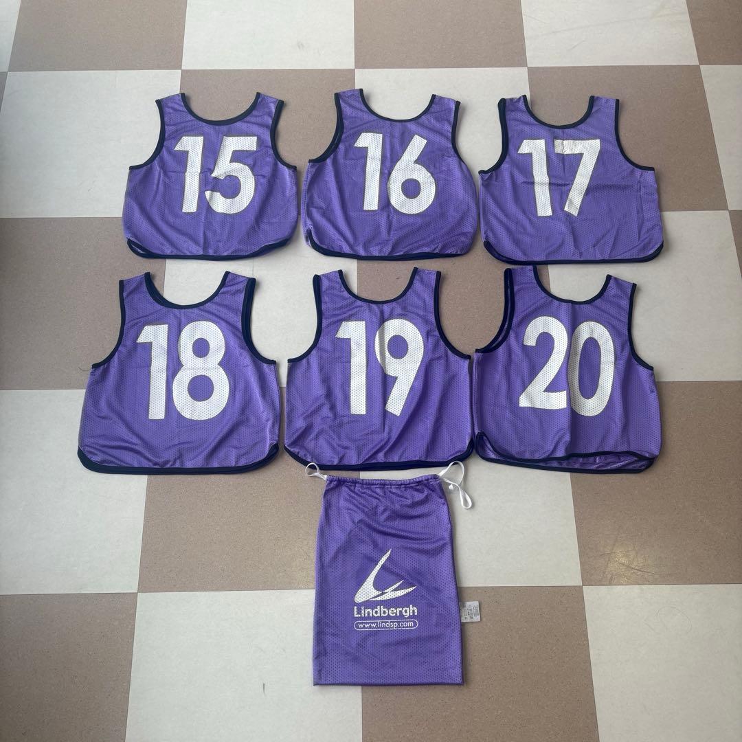 バスケットボール ビブス 4-8 & 15-20収納袋付き&メッシュビブス