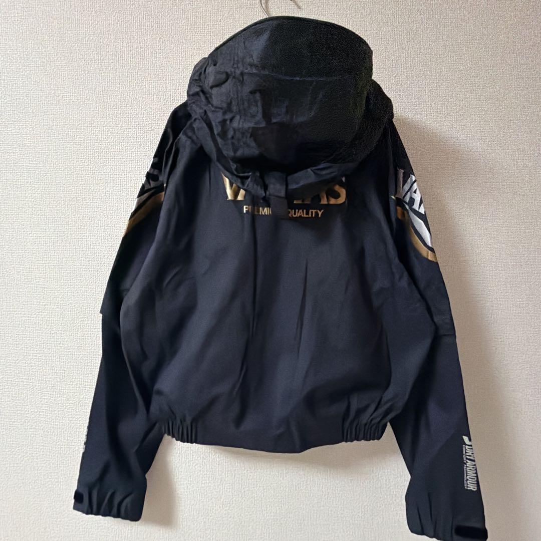 【VARIVAS 】バリバス　ドライアーマー　フード付きレインウェア　釣具　黒M