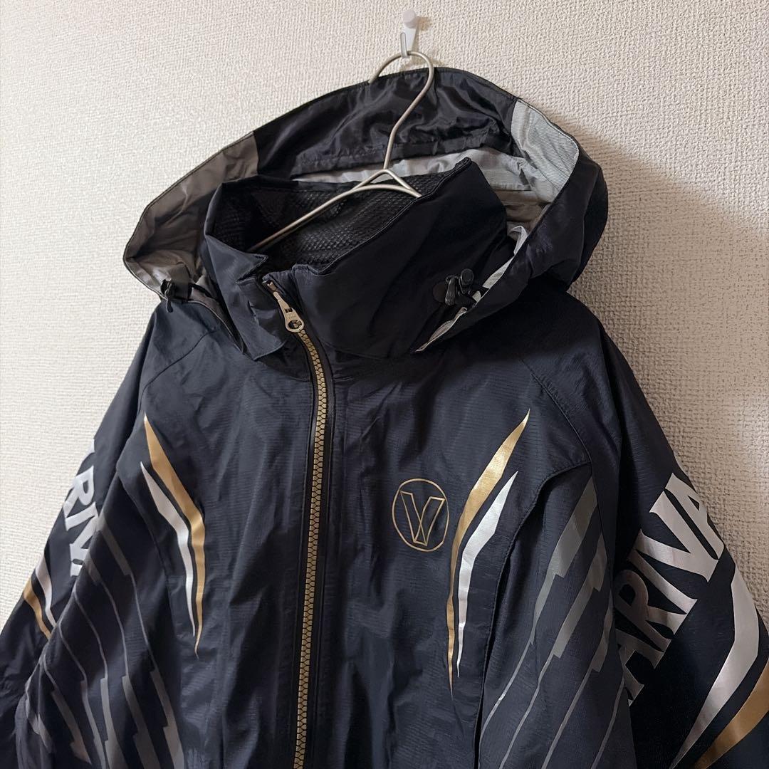 【VARIVAS 】バリバス　ドライアーマー　フード付きレインウェア　釣具　黒M