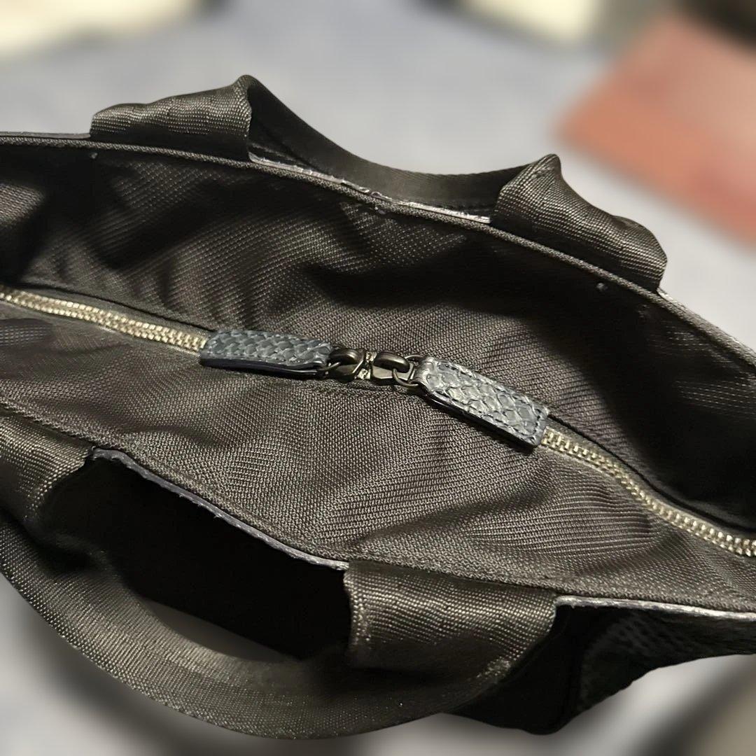 BRIEFING カートトートバック パイソンレザー