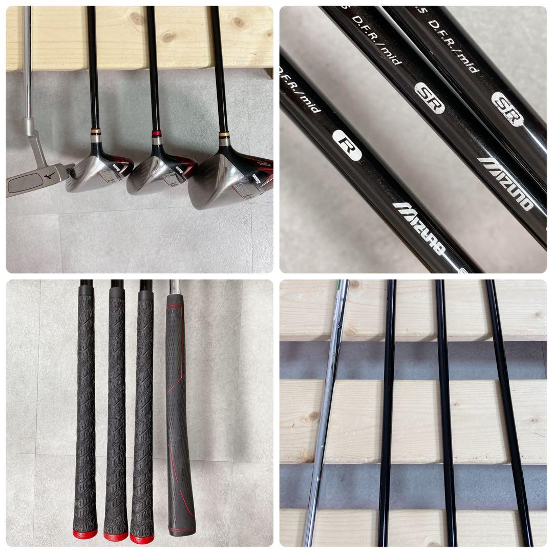 V638 ミズノ メンズ ゴルフ クラブ フルセット 初心者 ビギナー 黒