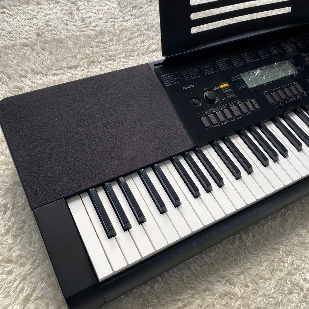 美品！CASIO WK-245 キーボード　電子ピアノ　フットペダル付き！