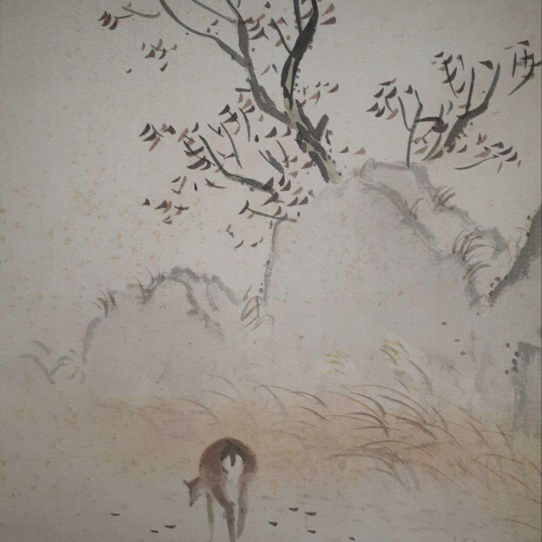 掛け軸/鹿3頭