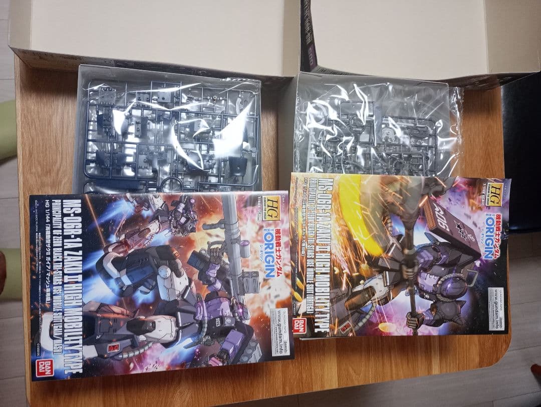 未組立 ガンプラ HG ザクⅡ 黒い三連星専用機セット ガンダム オリジン