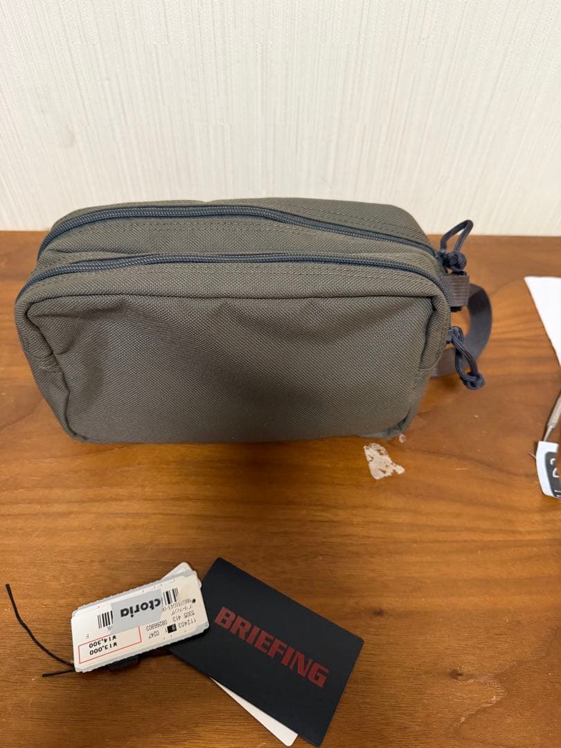 BRIEFING（ブリーフィング） DOUBLE ZIP POUCH MW