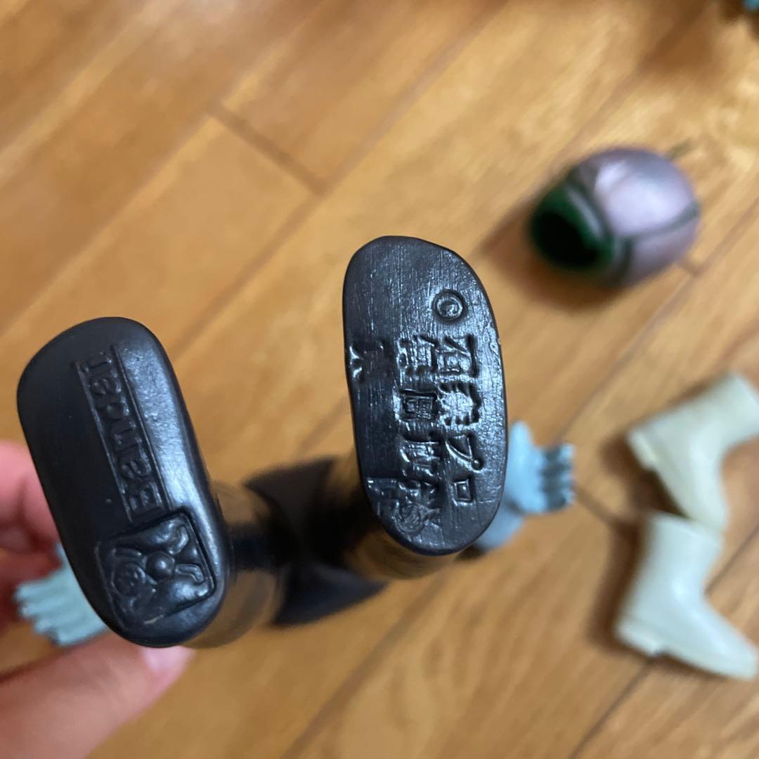 当時物　旧バンダイ　仮面ライダー　面　面取れ　ソフビ