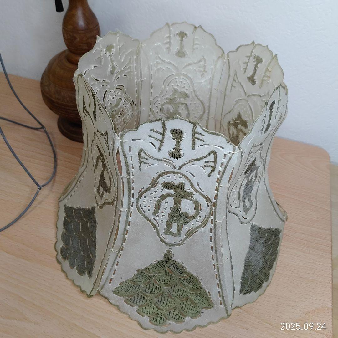 キャメルランプ 卓上ランプ テーブルランプ ラクダ皮 ヴィンテージ