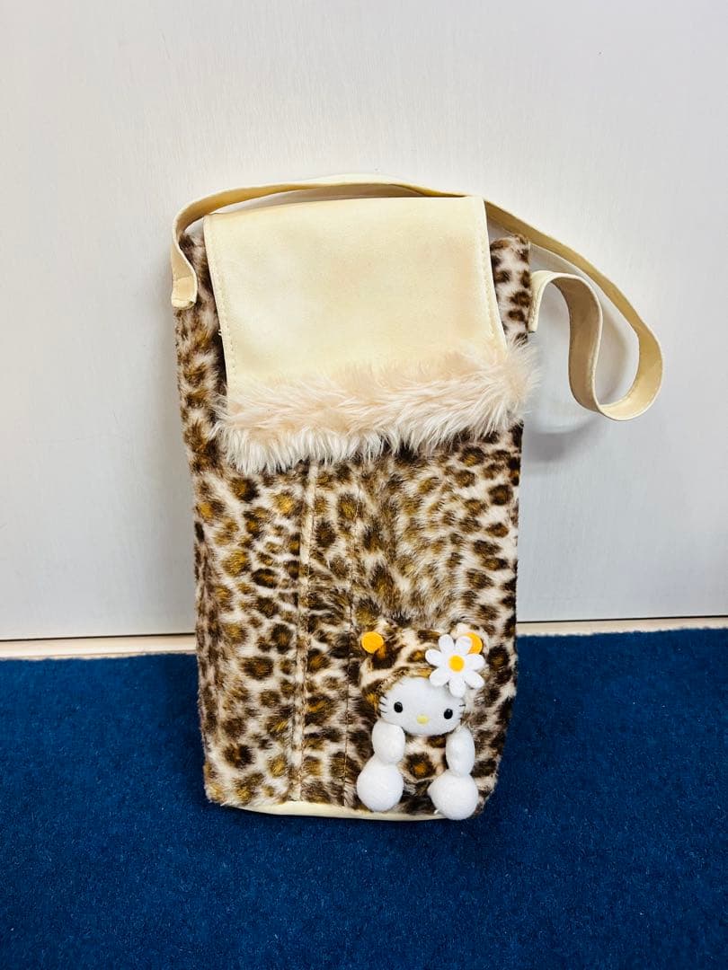 ハローキティ　ヒョウ柄　マスコット　ぬいぐるみ　ティッシュケース　レトロ