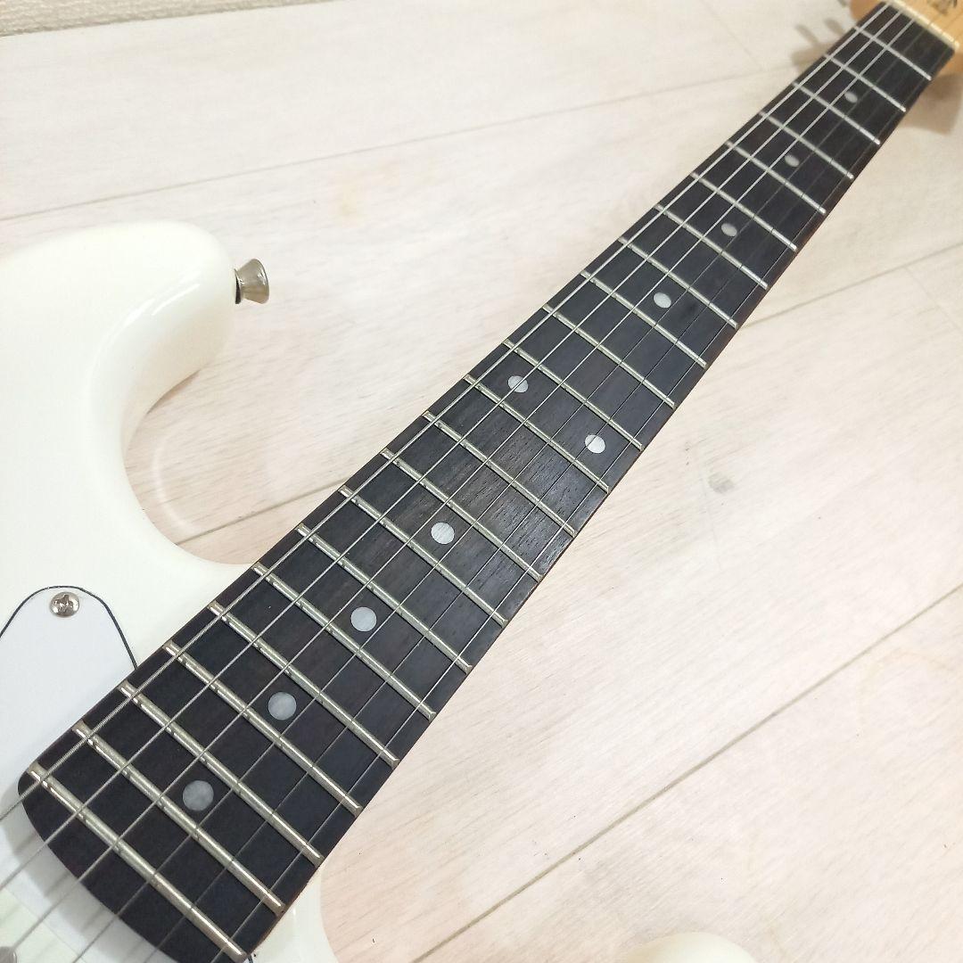 美品◎PLAYTECH ストラトキャスター ホワイト 白 セット1付属