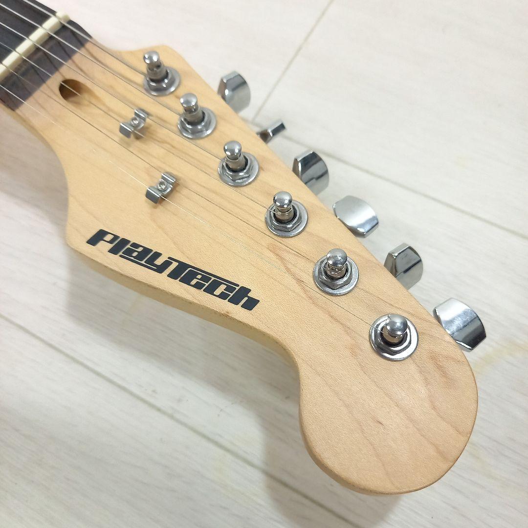 美品◎PLAYTECH ストラトキャスター ホワイト 白 セット1付属