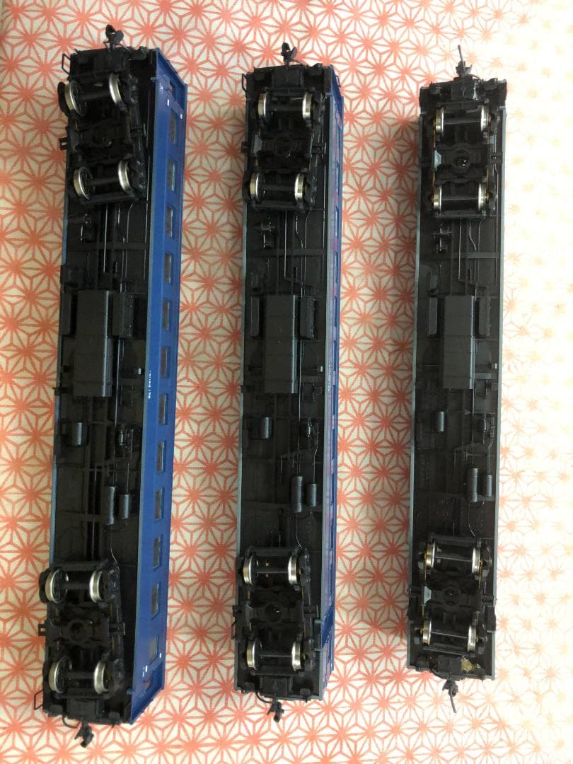 カトー　HO　スハ43 １両 ＋ スハフ42 ２両（すべてブルー）