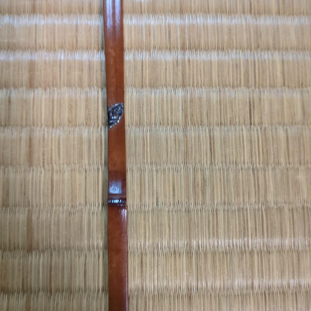 銀象篏茶杓　銘「落葉」