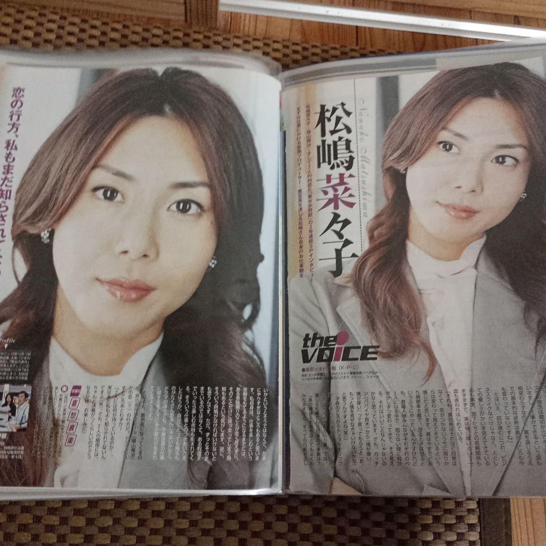 松嶋菜々子さん 切り抜きファイル80ページ