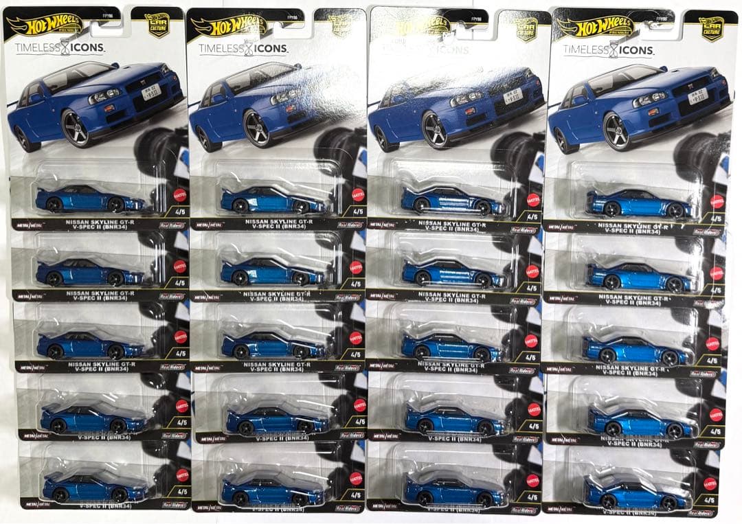 ホットウィールNissan Skyline GT-R BNR R34 20個