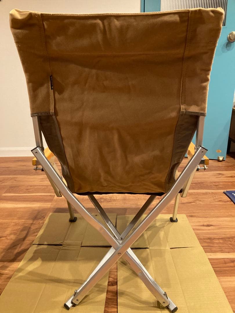 K*B様  peak 折りたたみローチェア ベージュ（LV-090）