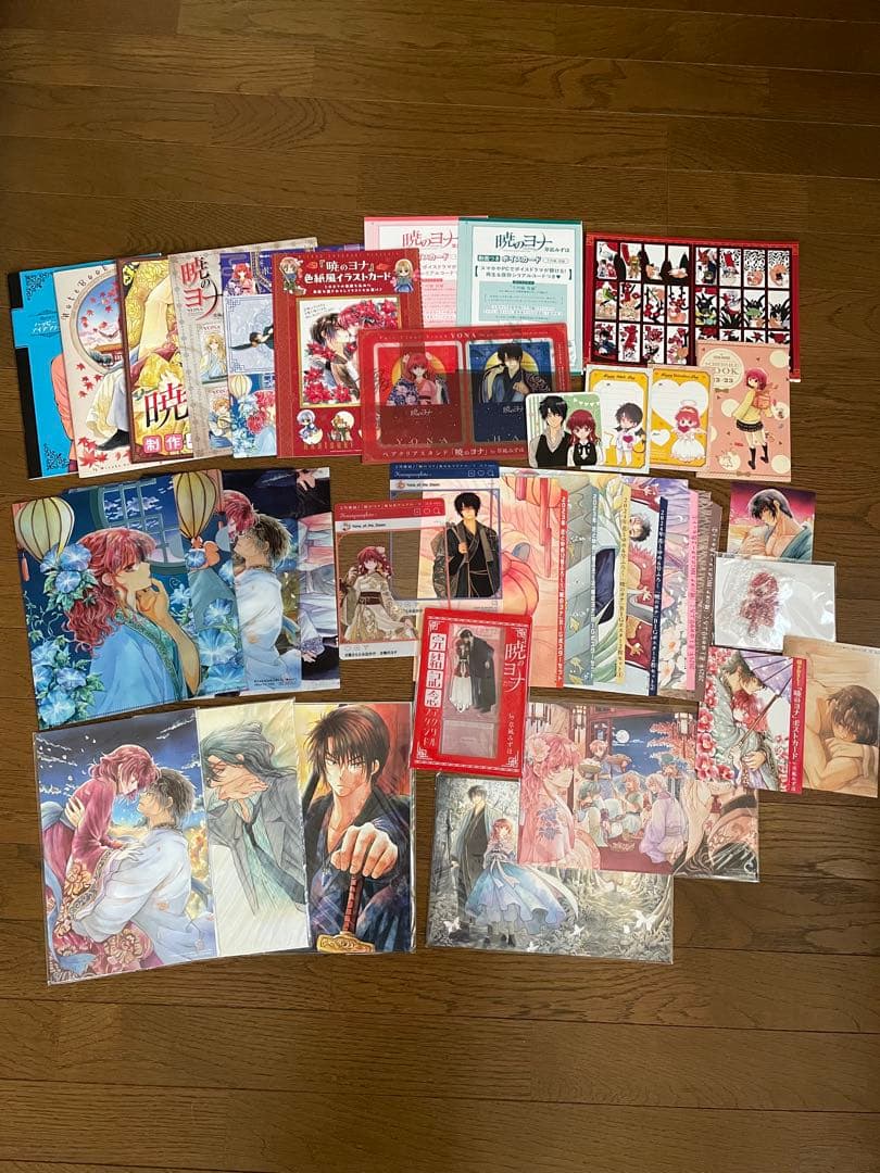 花とゆめ 暁月のヨナ 複製原画 、クリアファイル 、ポスター 他 付録