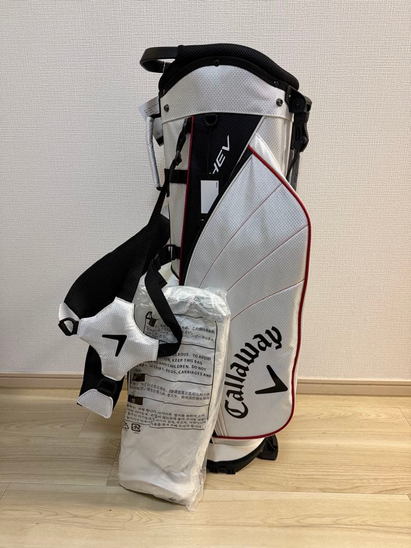 ★新品Callaway CHEV ゴルフバッグスタンド式　25 JM ホワイト