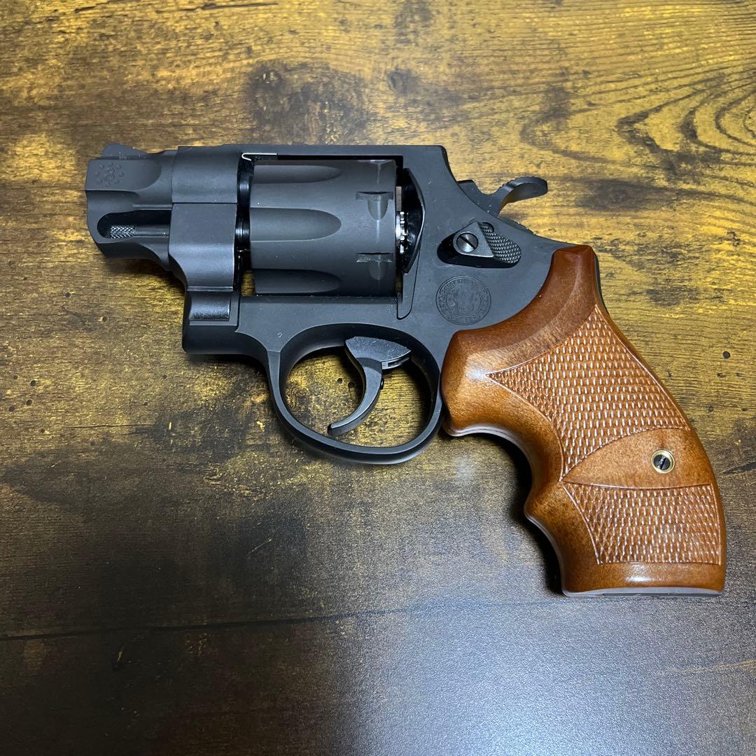 S&W M327 R8 HW モデルガン　タナカ パンドラアームズ　木製グリップ
