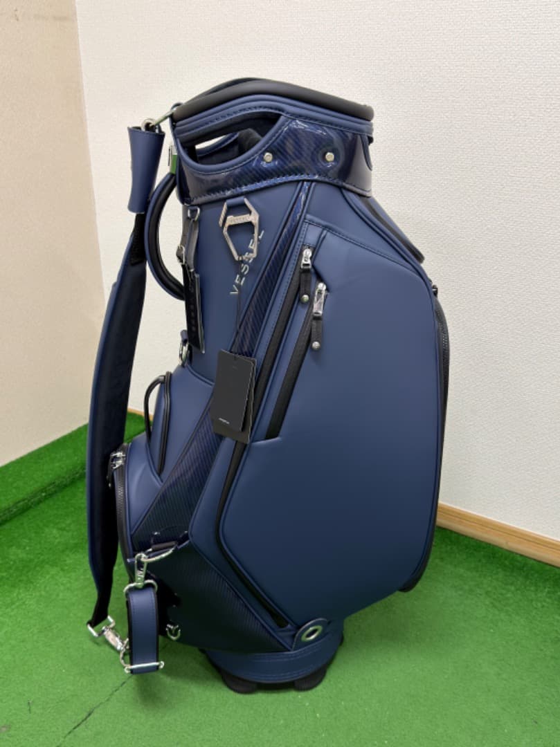 ゴルフバッグ・キャディバッグ VESSEL PRIME MINI Staff Carbon Navy