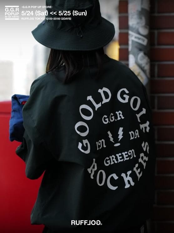 【限定】ゴールドゴルフロッカーズ 上下セットアップ＆ソックス カーキ XL