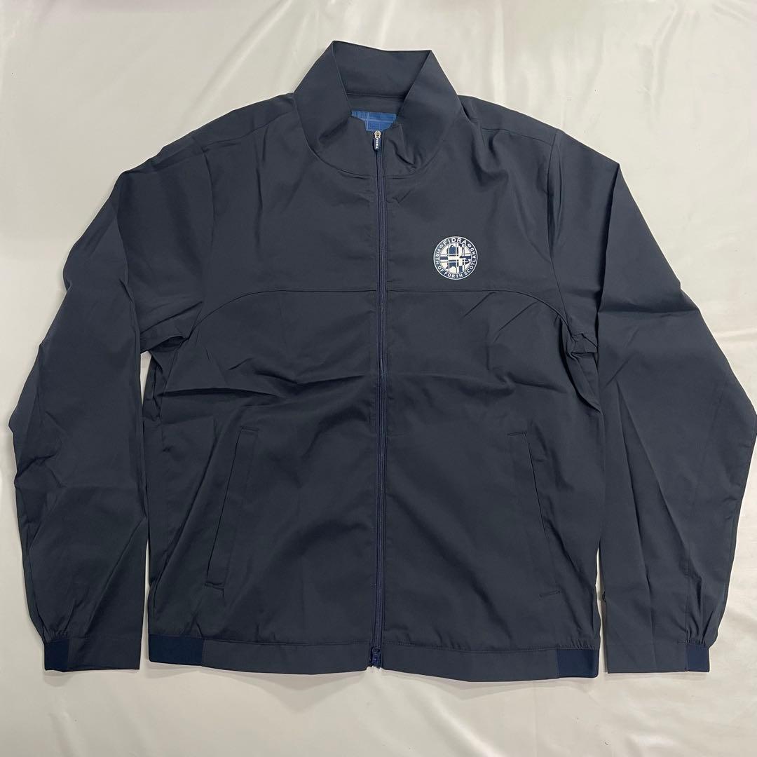 FIDRA ゴルフウェア ストレッチ ブロッキングジャケット L 紺