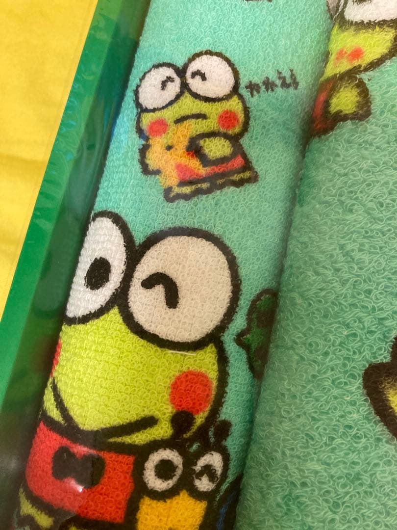 新品‼️✳️１９９１年けろけろけろっぴ　バスタオル➕おしぼりタオル 2枚✳️3枚セット