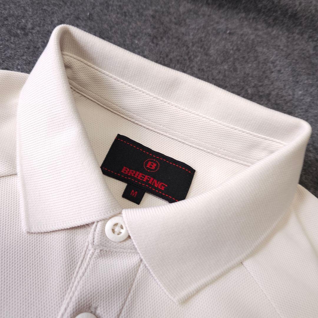 【ブリーフィング】2025年人気ロゴマークワッペン 半袖ゴルフポロシャツM