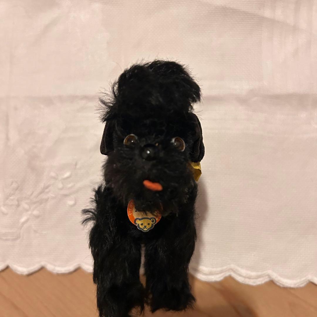 シュタイフ 黒いプードルのSnobbyヴィンテージSteiff