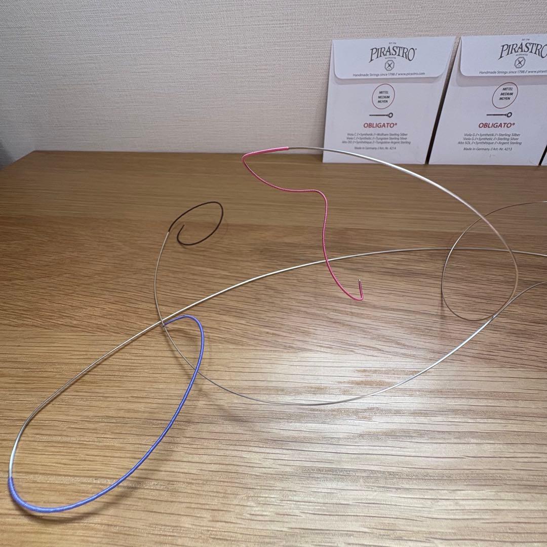 【1週間使用】ヴィオラ弦 オブリガート D・G・C線セット