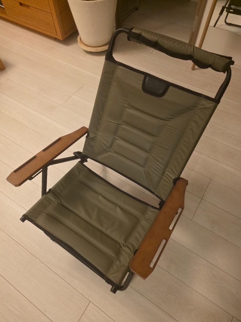 AS2OV ハイバックローバーチェア カーキ　【クッション・カバー付き】難あり